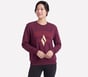 Signature Diamond Crew, BURGUNDY / PINK, full image number 2