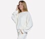 Cozy Fit Long Sleeve Crew, WHITE / SILVER, full image number 2