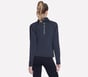 SKECH-KNITS ULTRA GO 1/4 Zip, NEGRO / MARENGO, full image number 1