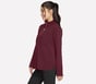 Soft-Knit Ottoman 1/4 Zip, BOURGOGNE / ROSE, full image number 2