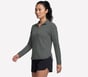Soft Knit Ottoman 1/4 Zip, VERT / NOIR, full image number 2