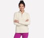 Soft Knit Ottoman 1/4 Zip, TAUPE / PÊCHE, full image number 0