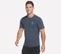 Skechers Apparel On the Road Tee, BLUE  /  GRAY, full image number 0