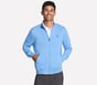 The Hoodless Hoodie GO WALK Everywhere Jacket, WHITE / PERIWINKLE, full image number 0