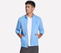 The Hoodless Hoodie GO WALK Everywhere Jacket, WHITE / PERIWINKLE, full image number 3