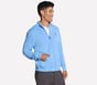 The Hoodless Hoodie GO WALK Everywhere Jacket, WHITE / PERIWINKLE, full image number 4