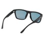 Square Soft Touch Sunglasses, ZWART, full image number 4