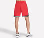 Basketball 8 Inch Short, VERMELHO / CASTANHO, full image number 1