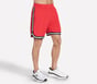 Basketball 8 Inch Short, VERMELHO / CASTANHO, full image number 3