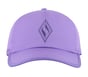 Skechweave Diamond Colorblock Hat, VIOLET / CORAIL, full image number 2