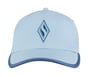 Skechweave Diamond Colorblock Hat, SIL / WHITE / BLUE, full image number 2