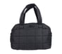 Quilted Puffer Tote, BLACK, full image number 0