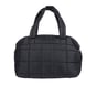 Quilted Puffer Tote, BLACK, full image number 1