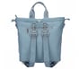 Convertible Backpack Buckle Bag, LIGHT GRAY / TURQUOISE, full image number 1