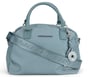 Shoulder Bag with Bungee Keychain, LIGHT GRAY / TURQUOISE, full image number 0