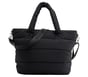 Quilted Tote Bag, BLACK, full image number 1