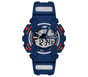 Digital Blue Watch, BLEU / ORANGE, full image number 0