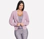 Shine Hooded Full Zip Jacket, MAUVE / MAUVE, full image number 2