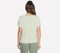 Pima V-Neck Tee, LIGHT GRAY / LIME, full image number 1
