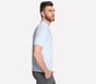 Signature Pima Polo, BLUE  /  SILVER, full image number 3