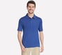 GO GOLF GO DRI All Day Stripe Polo, BLEU, full image number 0