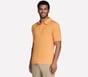 GO GOLF GO DRI All Day Stripe Polo, ORANGE / BRUN, full image number 0