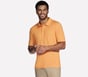 GO GOLF GO DRI All Day Stripe Polo, ORANGE / BRUN, full image number 3