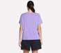 Pima V-Neck Tee, PURPLE / CORAL, full image number 1