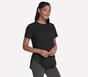 GO WALK Luxe Rib Tunic Tee, BLACK, full image number 2