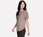 GO WALK Luxe Rib Tunic Tee, TAUPE / BROWN, full image number 2
