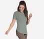 GO WALK Luxe Rib Tunic Tee, TAUPE / OLIVE, full image number 2
