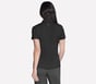 Short Sleeve On The Green Striped Polo, BLACK, full image number 1
