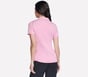 Short Sleeve On The Green Striped Polo, WHITE / NEON PINK, full image number 1