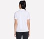 GO GOLF Short Sleeve Birdie Zip Front Polo, WHITE, full image number 1