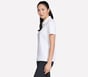 GO GOLF Short Sleeve Birdie Zip Front Polo, WHITE, full image number 2
