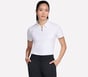 GO GOLF Short Sleeve Birdie Zip Front Polo, WHITE, full image number 3