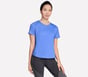 Stride Performance Tee, SILVER / BLUE / RED, full image number 0
