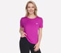 Stride Performance Tee, SILVER / PURPLE, full image number 3