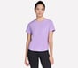 Stride Performance Tee, WHITE / LIGHT PURPLE, full image number 0