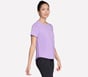 Stride Performance Tee, WHITE / LIGHT PURPLE, full image number 2