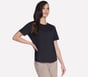 GO WALK Luxe Rib Tee, BLACK, full image number 0