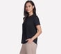 GO WALK Luxe Rib Tee, BLACK, full image number 2
