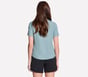 GO WALK Luxe Rib Tee, LIGHT GRAY / TURQUOISE, full image number 1