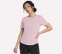 GO WALK Luxe Rib Tee, LILAC, full image number 0