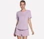 GO WALK Luxe Rib Tee, MAUVE / PURPLE, full image number 0