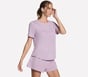 GO WALK Luxe Rib Tee, MAUVE / PURPLE, full image number 3