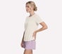 GO WALK Luxe Rib Tee, OFF WHITE / MAUVE, full image number 2