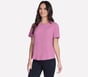 GO WALK Luxe Rib Tee, ROSE, full image number 0