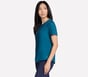GO WALK Luxe Rib Tee, TEAL, full image number 2