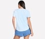 GO WALK Luxe Rib Tee, ARGENT / BLANC / BLEU, full image number 1